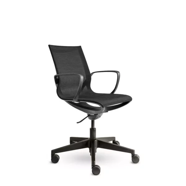 0bureaustoel de waal zwart ergonomisch design bureaustoelen 952 op afbetaling