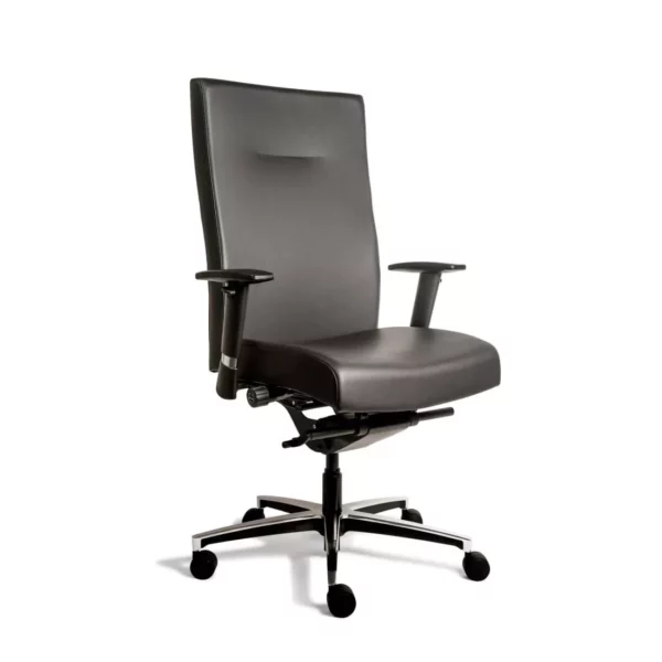 0workliving manager xl zwart pvc bureaustoel ergonomisch design nen 1335 tot 200kg 908 op afbetaling