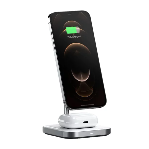 aluminum 2 in 1 magnetic wireless charging stand wireless chargers satechi op afbetaling